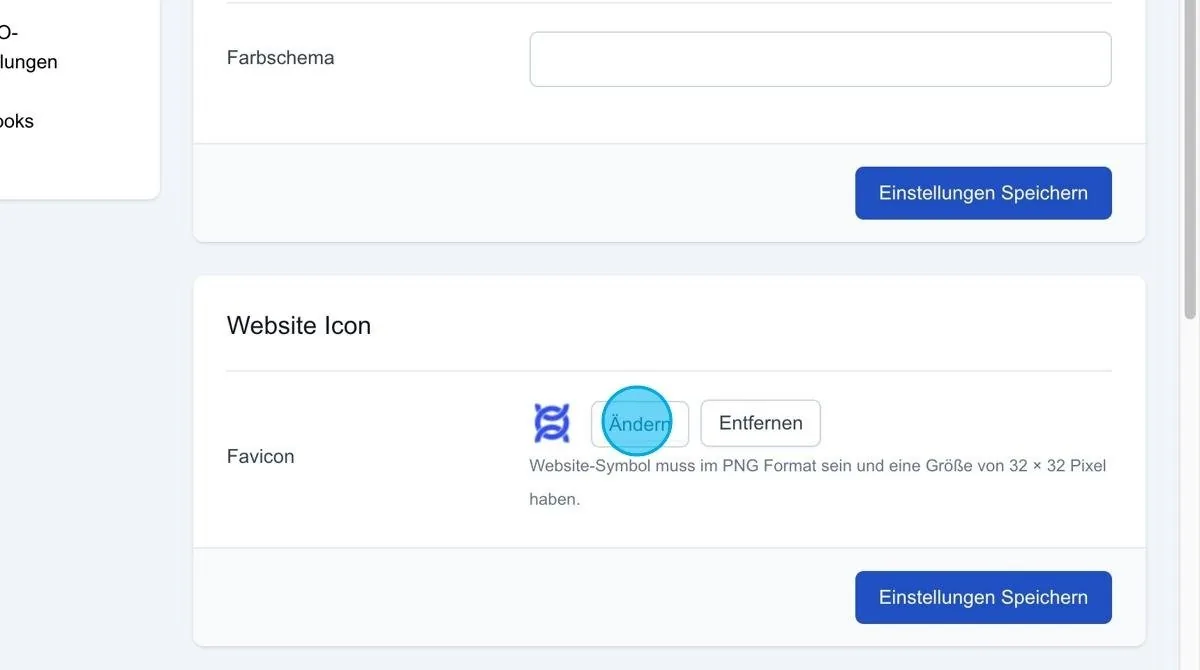 Screenshot: Website-Icon