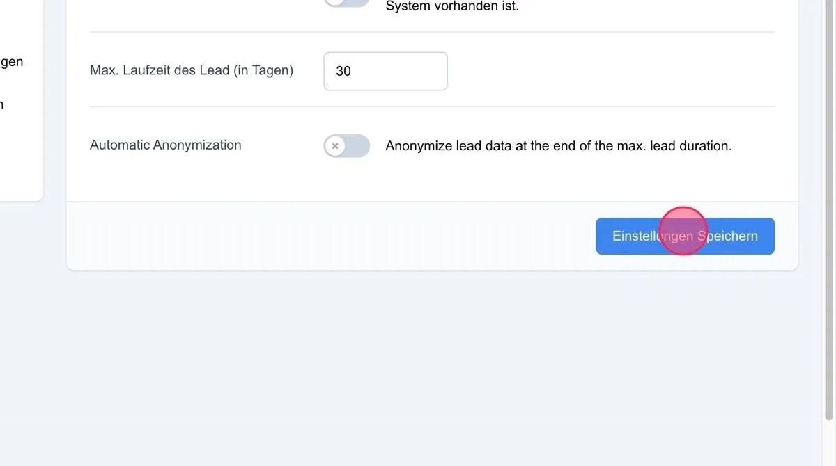 Screenshot: GDPR-Links