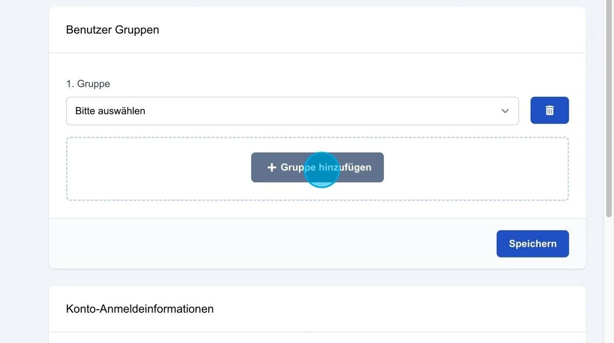 Screenshot: Gruppe hinzufügen