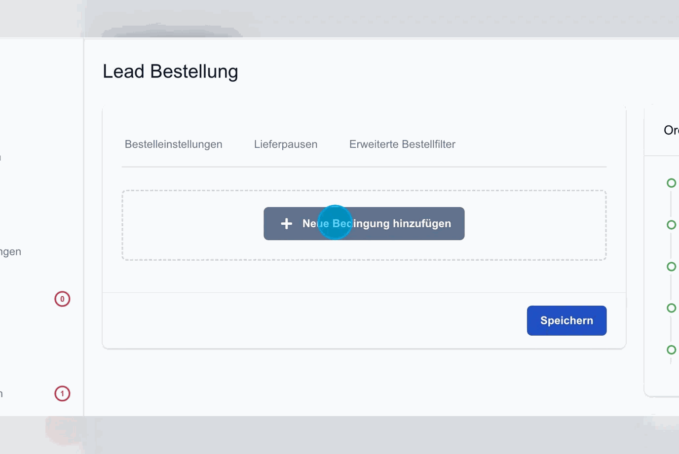 Screenshot: Neue Bedingung hinzufügen