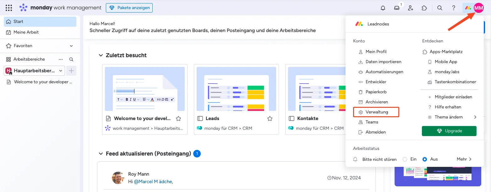 Screenshot: So erstellen Sie einen API-Key