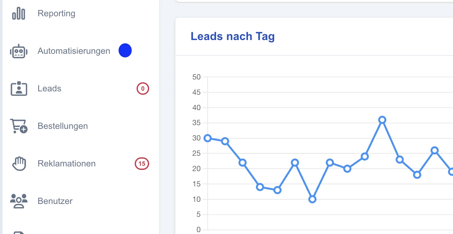 Screenshot: Automationen